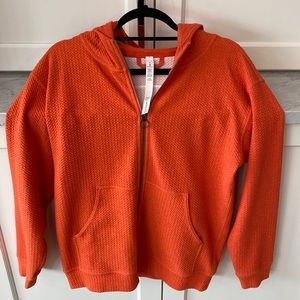 Lululemon size 6 orange zip up